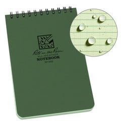 4x6 Top Spiral Notebooks Green