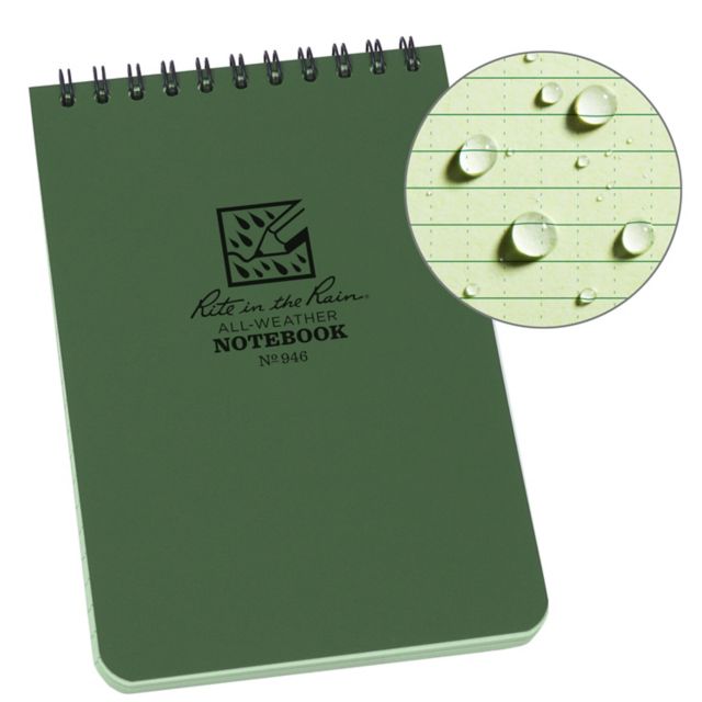 4x6 Top Spiral Notebooks Green