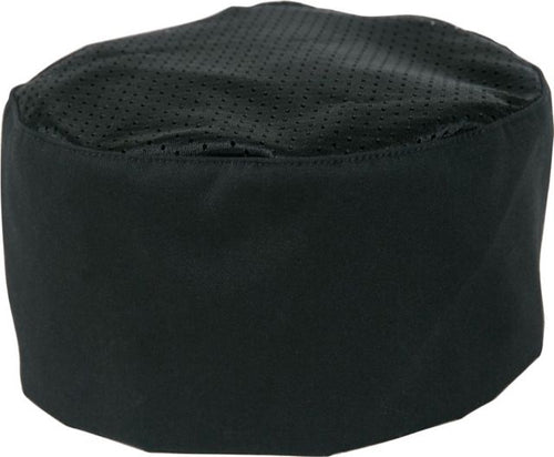 Baker's Skull Cap - Mesh Top.  Black.