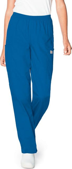 Scrub Zone Women's Straight-Leg Cargo Scrub Pants Royal Blue Large