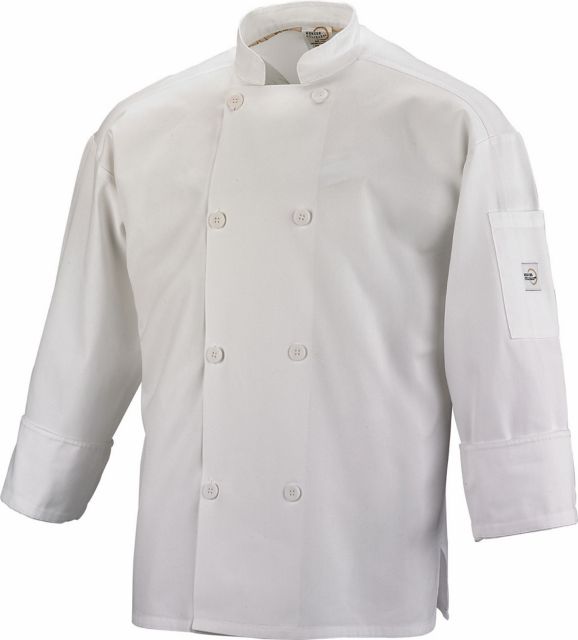 Cook Jacket with Full Mesh Back.  Color: White.  Medium.