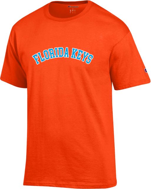 College of the Florida Keys Champion T Shirt Florida Keys Arched Outline - ONLINE ONLY
