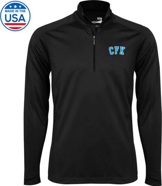 College of the Florida Keys Syntrel Interlock 1/4 Zip CFK Arched - ONLINE ONLY