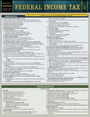 FEDERAL INCOME TAX UPDATED