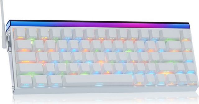 Aula Hero 68 HE 60% Gaming Keyboard Wired - White Pluto - ONLINE ONLY