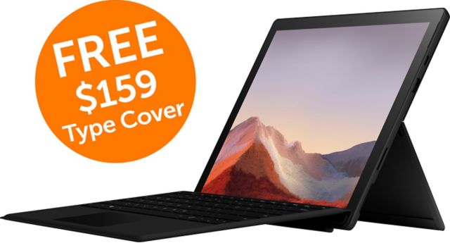 Microsoft Surface Pro 7 Bundle i5/8/256GB, with Black Type Cover